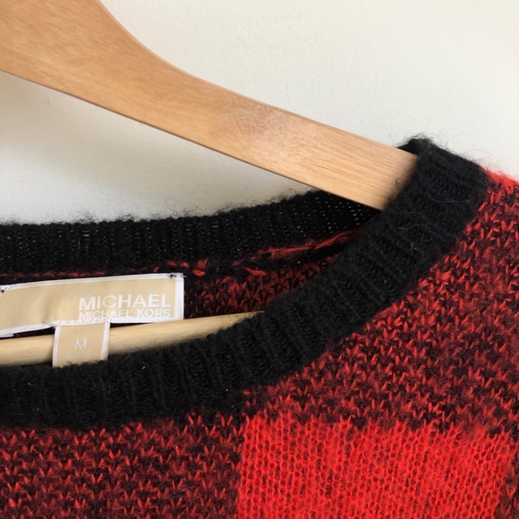 MICHAEL MICHAEL KORS Checkered Red & Black sweater - Picture 3 of 3